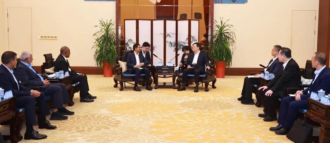 王祺扬会见马尔代夫经济发展、交通与贸易部部长默罕默德·萨伊德